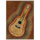 TREE FREE GREETING CARD TIE DYE GUITAR